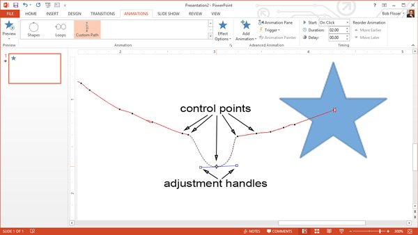 Tạo đường dẫn chuyển động trong PowerPoint trên laptop