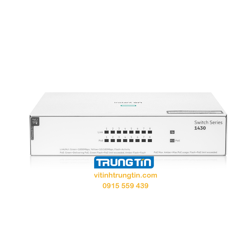 Switch PoE Aruba Instant On 1430 8G (R8R46A)