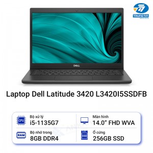 Laptop DELL LATITUDE 3420 L3420I5SSDFB (Grey)