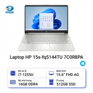 Laptop HP 15S-FQ5144TU (7C0R8PA) (NATURAL SILVER)