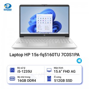 Laptop HP 15S-FQ5160TU (7C0S1PA) (NATURAL SILVER)
