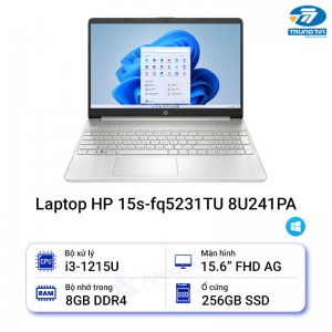 Laptop HP 15S-FQ5231TU (8U241PA) (NATURAL SILVER)