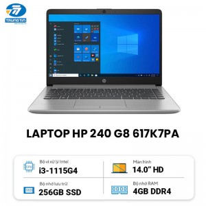 Laptop HP 240 G8 (617K7PA) (Silver)