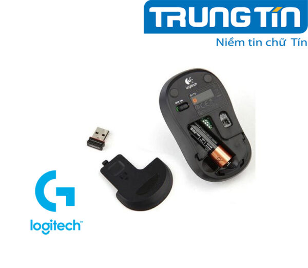 Chuột Logitech B175 Optical Wireless Black - Hình ảnh 5