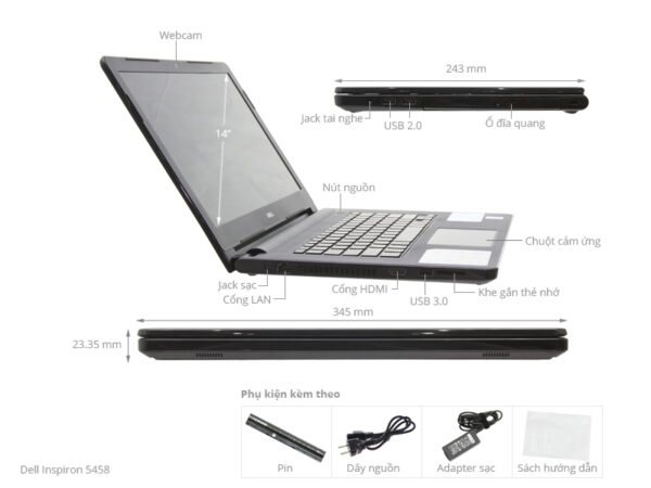 DELL LATITUDE L5480_L5480I714WP (Màu đen) - Hình ảnh 4
