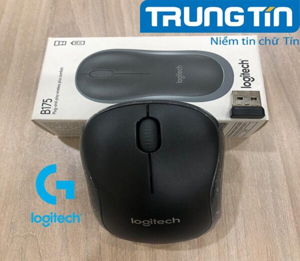 Chuột Logitech B175 Optical Wireless Black - Hình ảnh 3